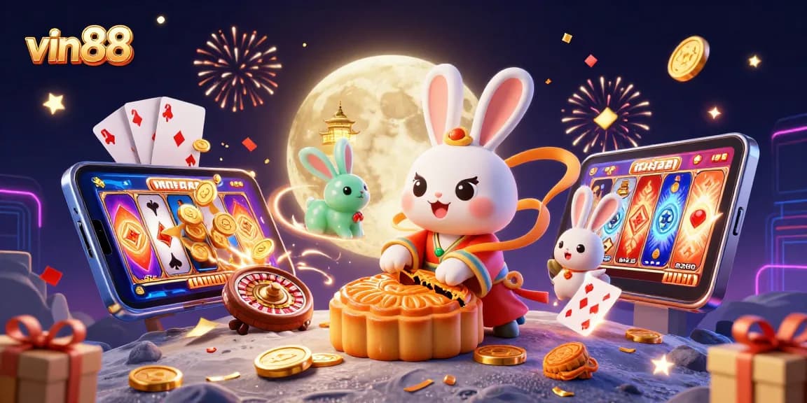 Win big at vin 88 with a vibrant 3D casino scene filled with exciting game elements.
