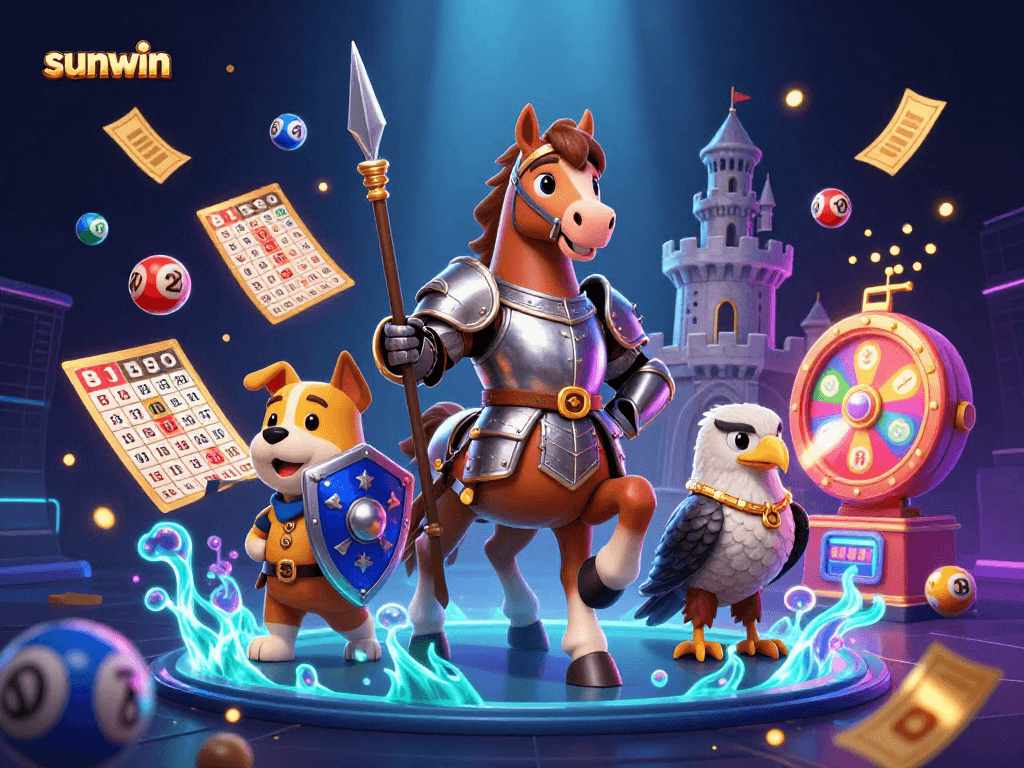 Join the fun with exhilarating lottery action at sunwin featuring charming characters and vibrant elements!