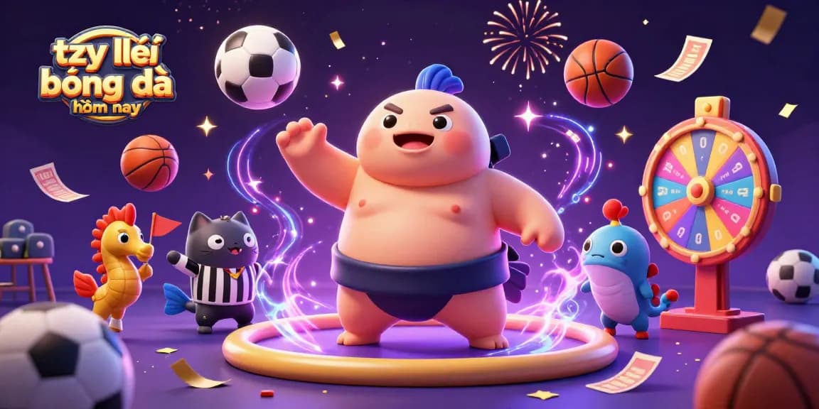 Engage with tỷ lệ bóng đá hôm nay in this lively 3D underwater sports betting themed illustration.