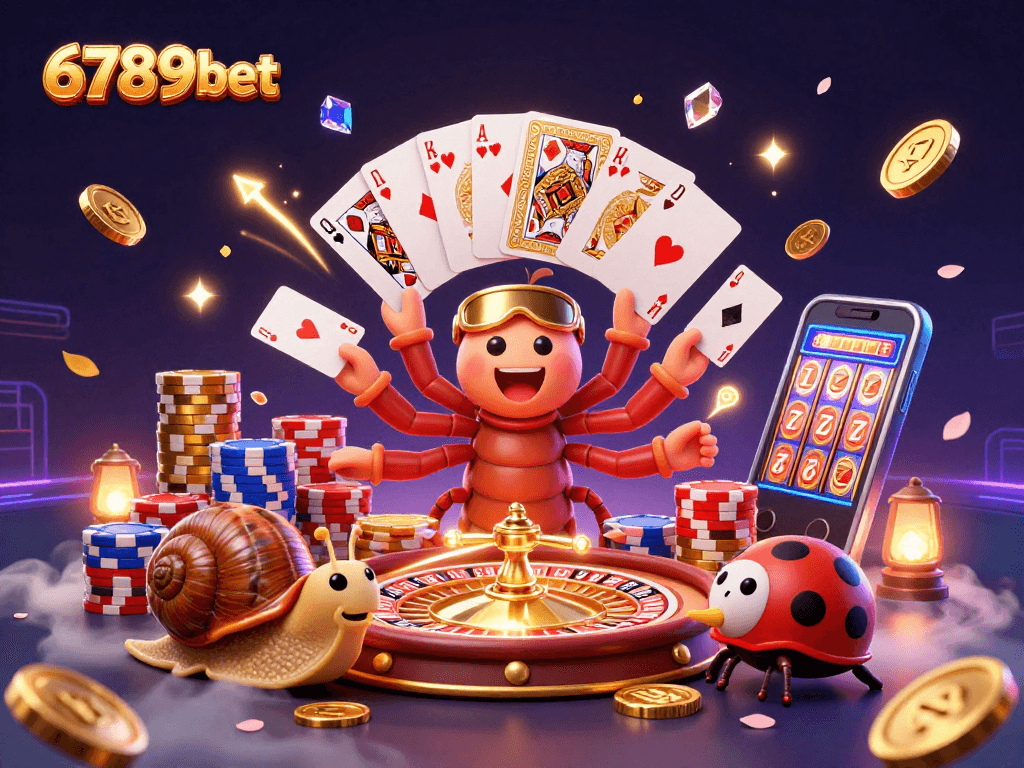Experience thrilling games at 6789bet with a whimsical dealer and exciting casino elements.