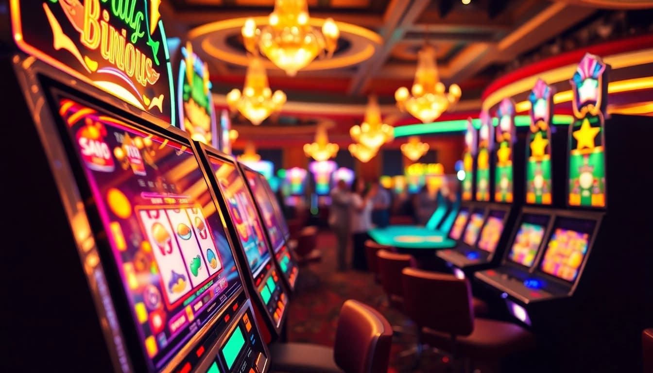 Découvrez le meilleur casino en ligne avec des machines à sous scintillantes et une ambiance festive.