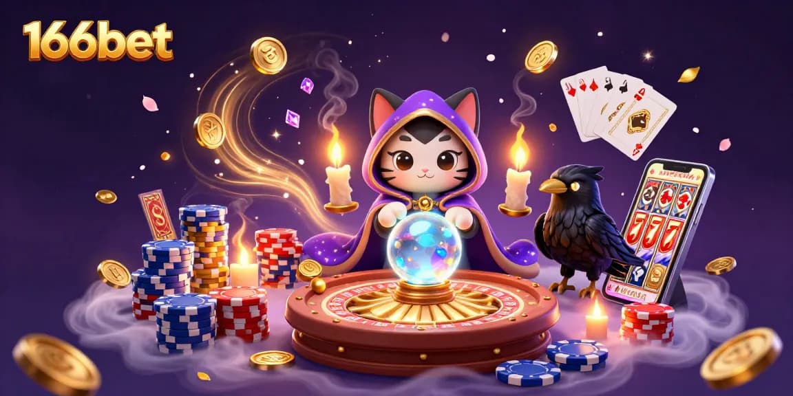 Experience thrilling wins at 166bet with vibrant gaming elements and mystical characters.