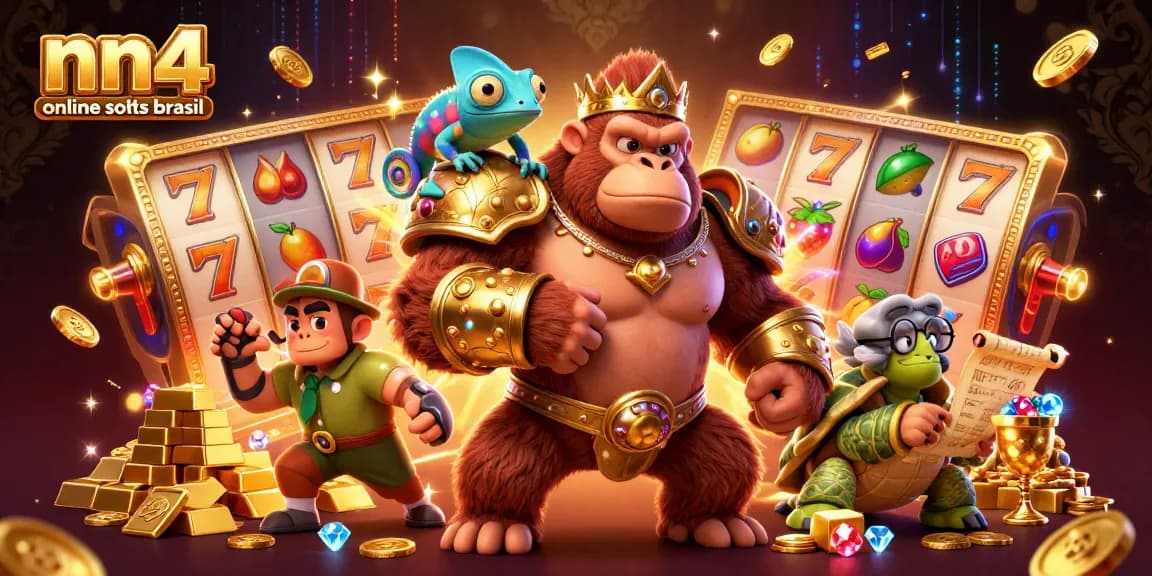 Engage with nn4 online slots brasil through a dynamic casino illustration featuring exciting slot elements.