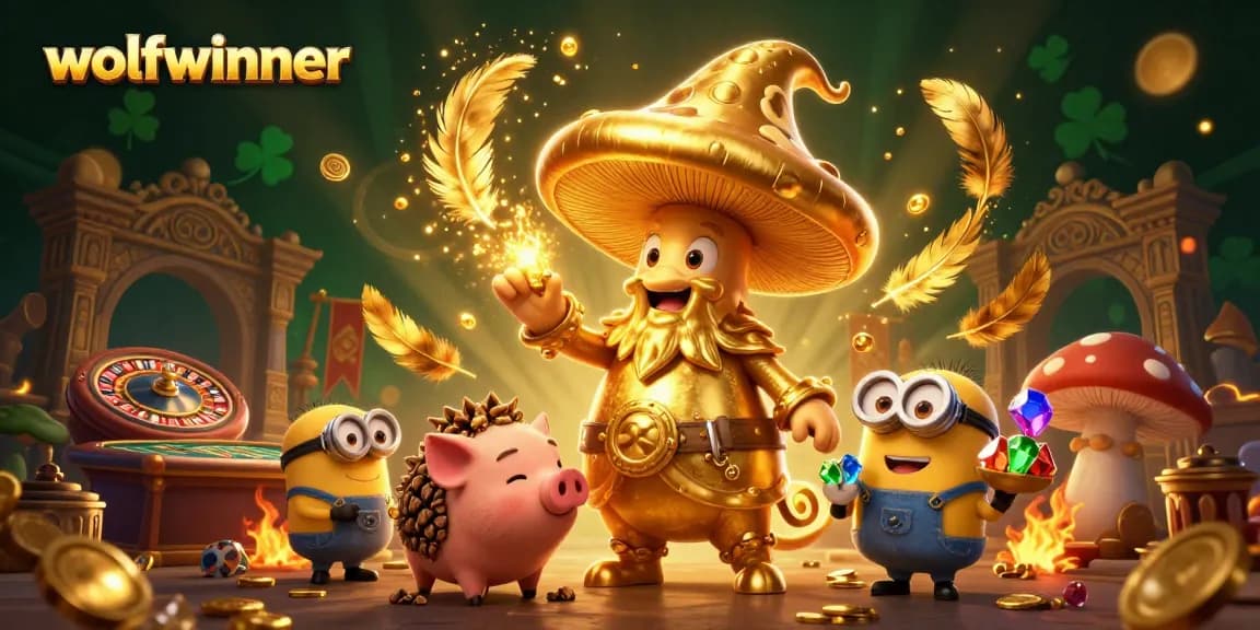 Experience thrilling baccarat magic with wolfwinner's golden wizard and treasures.