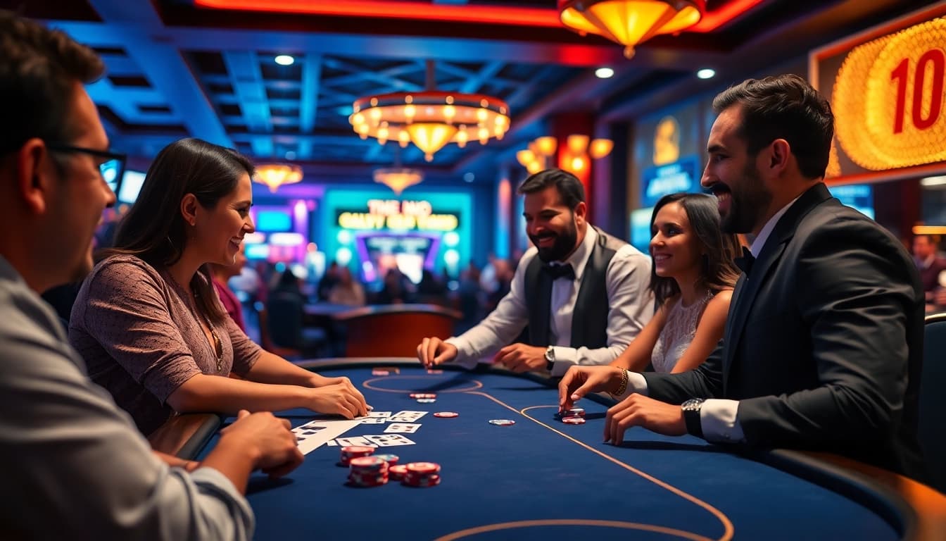 Partie de poker dynamique sur un casino en ligne France légal avec des joueurs excitants.