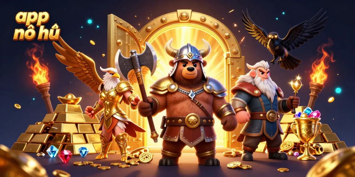 Spin the exciting app nổ hũ with treasures bursting from golden vaults!