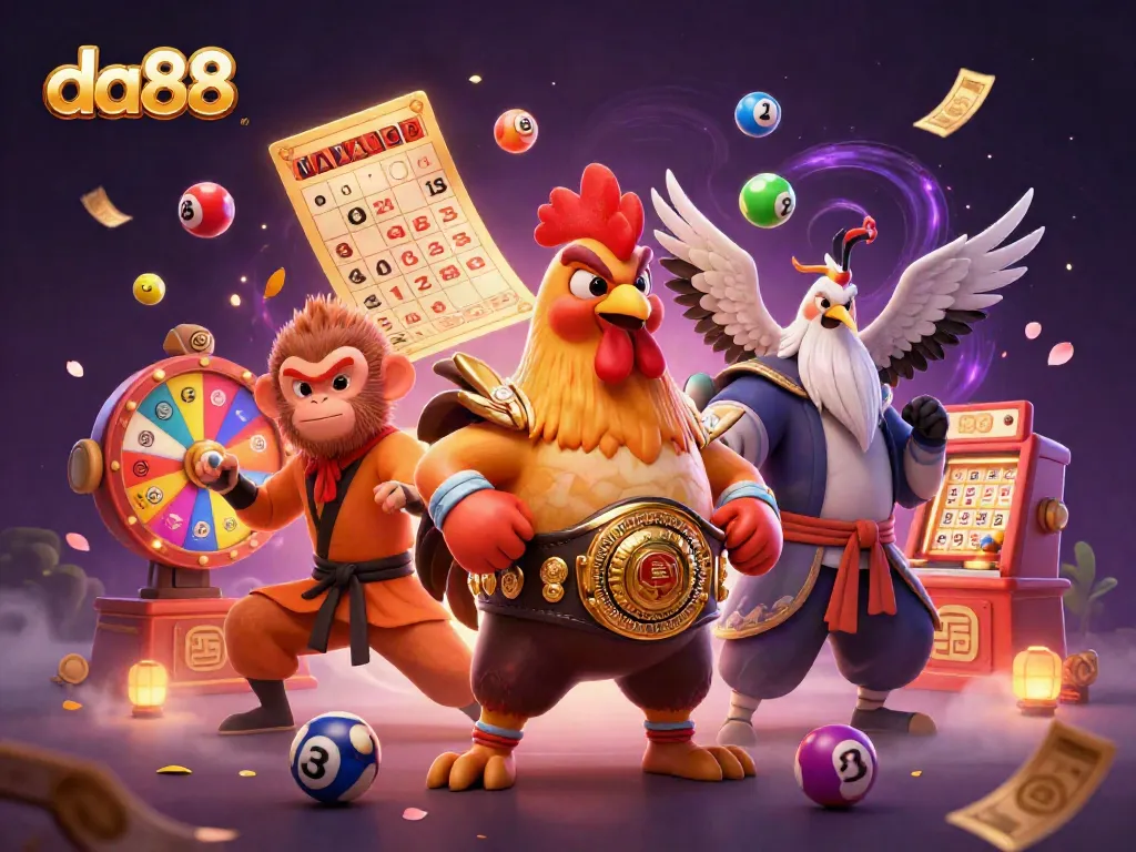 Experience thrilling moments at da88 with vibrant characters and colorful game elements.