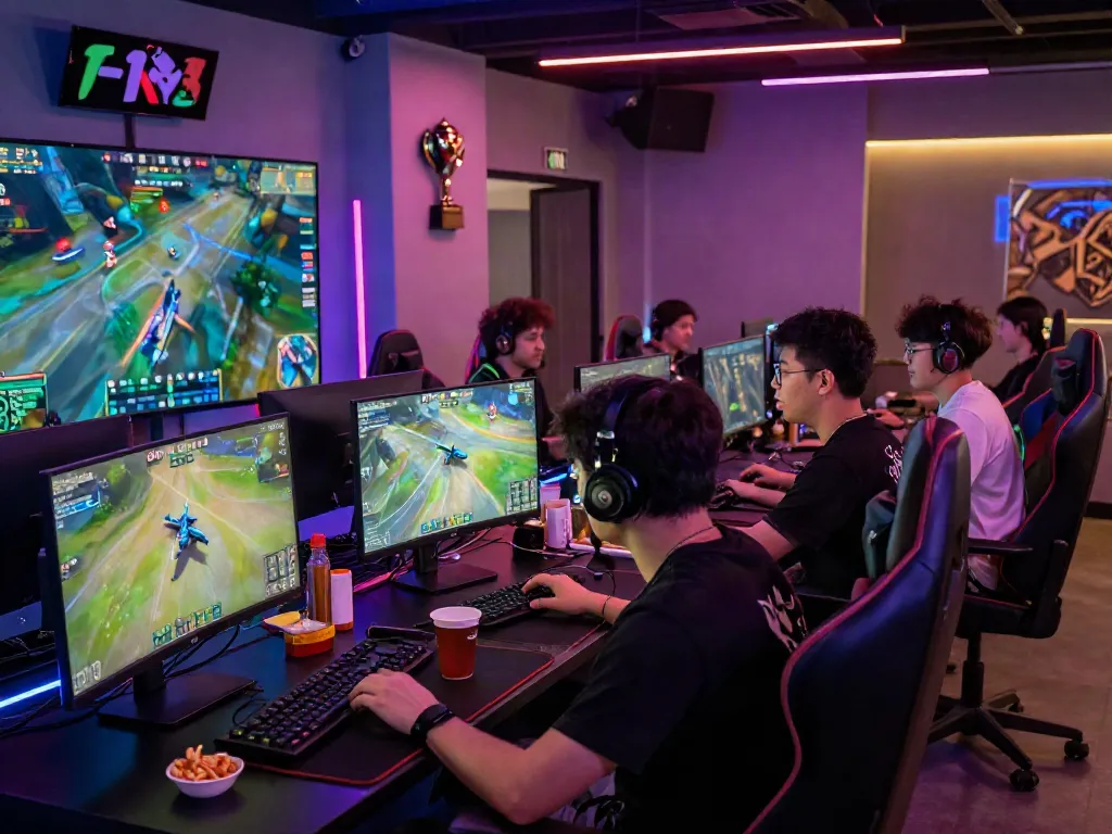 Trải nghiệm chơi game trực tuyến với f168 trong không gian esports sôi động.