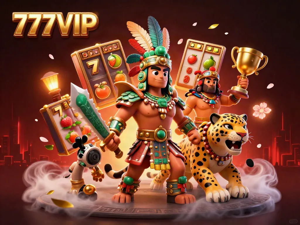 Experience the thrill of winning at 777VIP with slot reels, lucky 7s, and vibrant casino elements.