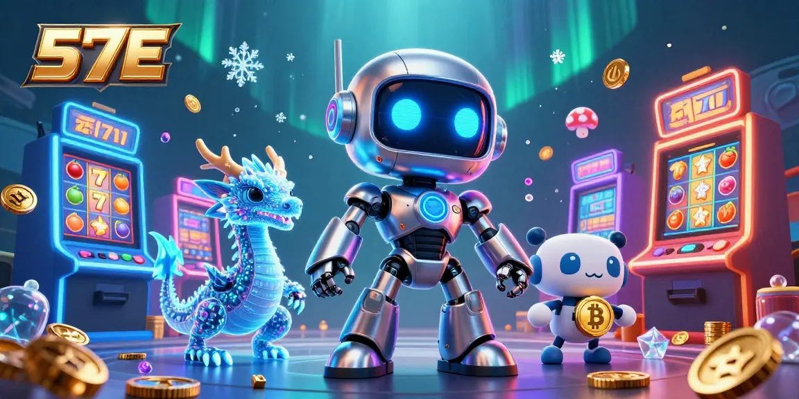 Experience thrilling gameplay with 57E's exciting slot machines and vibrant characters in action.