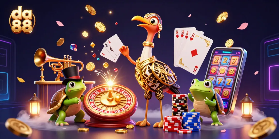 Engage with da 88's thrilling casino scene featuring vibrant characters amidst dynamic gambling action.